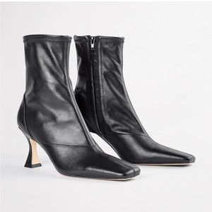 Fomo Black Venice Ankle Boots - Tony Bianco